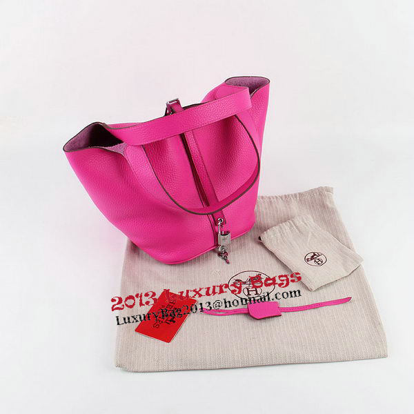 Hermes Picotin Lock MM Bag in Original Leather H8616 Rose Hermes Picotin Lock MM Bag in Original Leather H8616 Rose