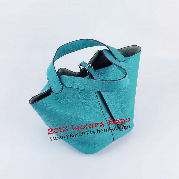 Hermes Picotin Lock PM Bag in Clemence Leather H8615 Green Hermes Picotin Lock PM Bag in Clemence Leather H8615 Green