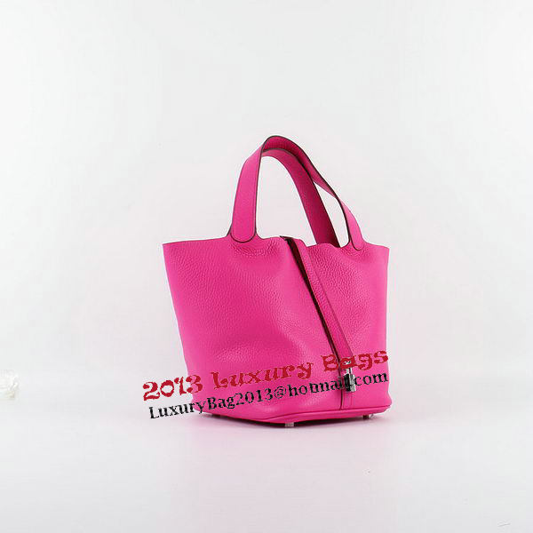Hermes Picotin Lock PM Bag in Clemence Leather H8615 Rose Hermes Picotin Lock PM Bag in Clemence Leather H8615 Rose