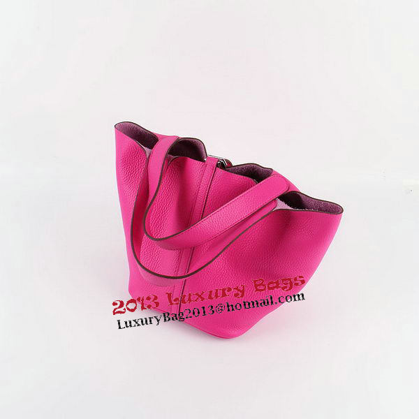 Hermes Picotin Lock PM Bag in Clemence Leather H8615 Rose Hermes Picotin Lock PM Bag in Clemence Leather H8615 Rose