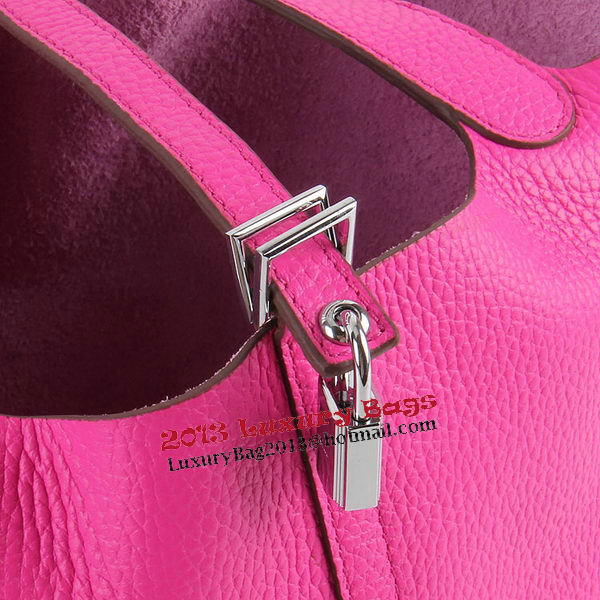 Hermes Picotin Lock PM Bag in Clemence Leather H8615 Rose Hermes Picotin Lock PM Bag in Clemence Leather H8615 Rose