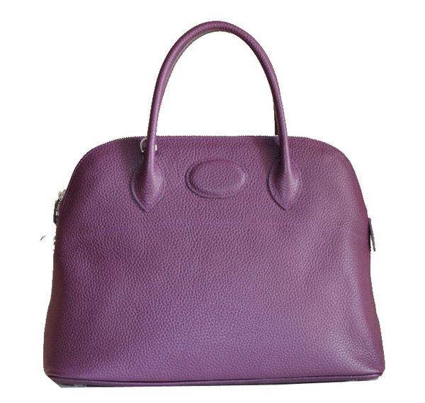 Hermes Bolide 37CM Calfskin Leather Tote Bags H509084 Purple Hermes Bolide 37CM Calfskin Leather Tote Bags H509084 Purple