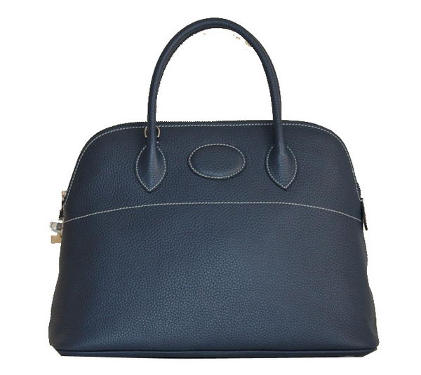 Hermes Bolide 37CM Calfskin Leather Tote Bags H509084 Royal Hermes Bolide 37CM Calfskin Leather Tote Bags H509084 Royal
