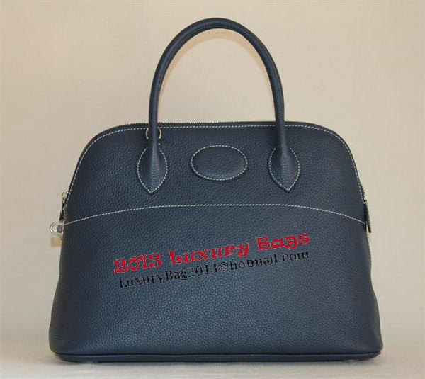 Hermes Bolide 37CM Calfskin Leather Tote Bags H509084 Royal Hermes Bolide 37CM Calfskin Leather Tote Bags H509084 Royal
