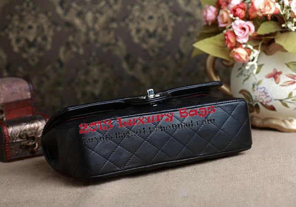 Chanel 2.55 Series Bag Original Black Sheepskin CHA1112 Silver Chanel 2.55 Series Bag Original Black Sheepskin CHA1112 Silver