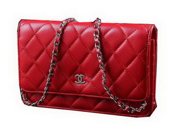 Chanel Matelasse Wallet Sheepskin Leater A31557 Red Chanel Matelasse Wallet Sheepskin Leater A31557 Red