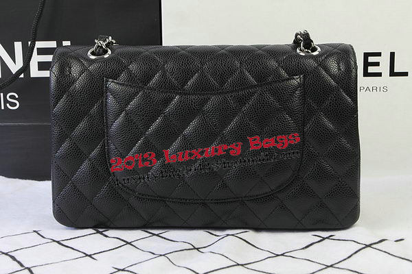 Chanel 2.55 Series Bags Black Cannage Pattern Leather CFA1112 Silver Chanel 2.55 Series Bags Black Cannage Pattern Leather CFA1112 Silver