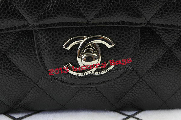 Chanel 2.55 Series Bags Black Cannage Pattern Leather CFA1112 Silver Chanel 2.55 Series Bags Black Cannage Pattern Leather CFA1112 Silver