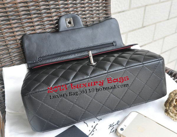 Chanel 2.55 Series Bags Black Sheepskin Leather CHA1112 Silver Chanel 2.55 Series Bags Black Sheepskin Leather CHA1112 Silver