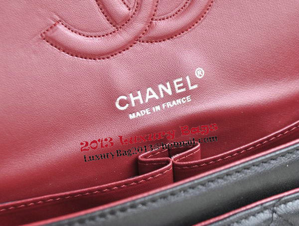 Chanel 2.55 Series Bags Black Sheepskin Leather CHA1112 Silver Chanel 2.55 Series Bags Black Sheepskin Leather CHA1112 Silver