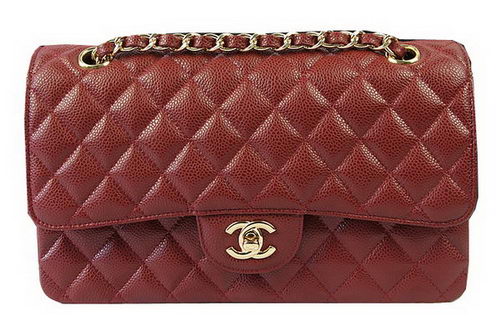 Chanel 2.55 Series Bags Burgundy Cannage Pattern Leather CFA1112 Gold Chanel 2.55 Series Bags Burgundy Cannage Pattern Leather CFA1112 Gold