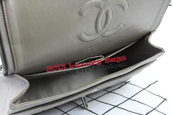 Chanel 2.55 Series Bags Grey Cannage Pattern Leather CFA1112 Silver Chanel 2.55 Series Bags Grey Cannage Pattern Leather CFA1112 Silver