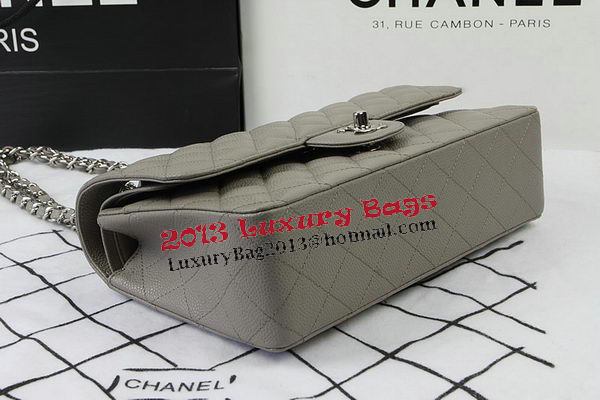 Chanel 2.55 Series Bags Grey Cannage Pattern Leather CFA1112 Silver Chanel 2.55 Series Bags Grey Cannage Pattern Leather CFA1112 Silver