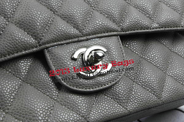 Chanel 2.55 Series Bags Grey Cannage Pattern Leather CFA1112 Silver Chanel 2.55 Series Bags Grey Cannage Pattern Leather CFA1112 Silver