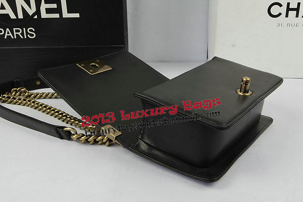 Chanel Boy Flap Shoulder Bags Black Original Lambskin Leather A67085 Gold Chanel Boy Flap Shoulder Bags Black Original Lambskin Leather A67085 Gold