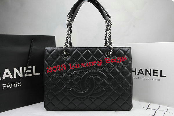 Chanel Classic Coco Bag Black GST Caviar Leather A50995 Silver Chanel Classic Coco Bag Black GST Caviar Leather A50995 Silver