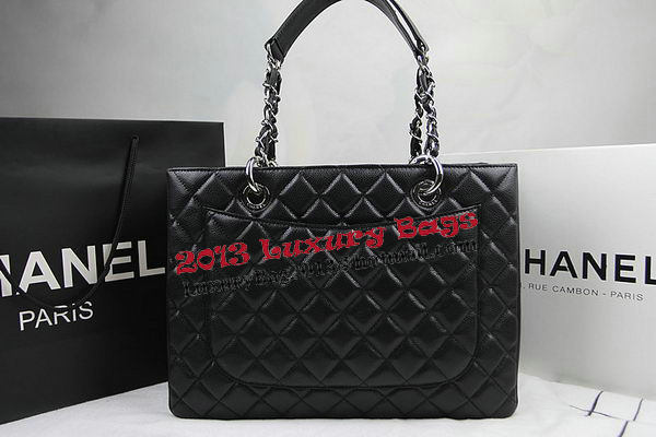 Chanel Classic Coco Bag Black GST Caviar Leather A50995 Silver Chanel Classic Coco Bag Black GST Caviar Leather A50995 Silver