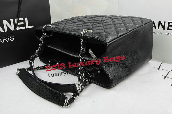 Chanel Classic Coco Bag Black GST Caviar Leather A50995 Silver Chanel Classic Coco Bag Black GST Caviar Leather A50995 Silver