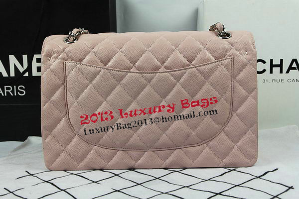 Chanel Classic Flap Bag Pink Cannage Pattern CF1113 Silver Chanel Classic Flap Bag Pink Cannage Pattern CF1113 Silver