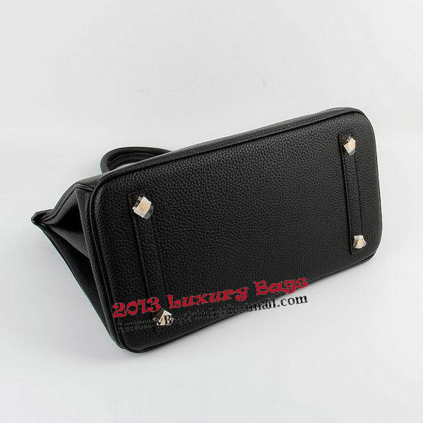 Hermes Birkin 35CM Tote Bags Black Grainy Leather H-35 Gold Hermes Birkin 35CM Tote Bags Black Grainy Leather H-35 Gold