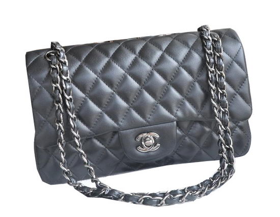 Chanel 2.55 Series Bags Sheepskin Leather A1117 Black Chanel 2.55 Series Bags Sheepskin Leather A1117 Black