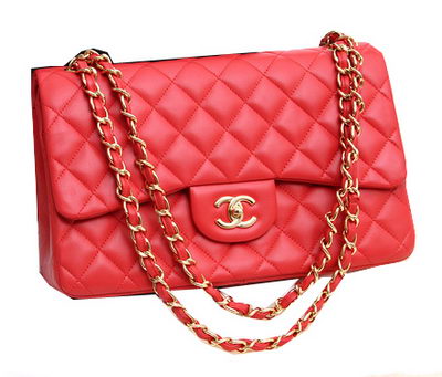 Chanel Jumbo Double Flaps Bags Original Lambskin Leather A36097 Red Chanel Jumbo Double Flaps Bags Original Lambskin Leather A36097 Red