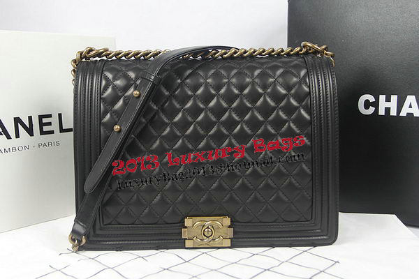 Boy Chanel Flap Shoulder Bag Black Original Sheepskin A67087 Brass Boy Chanel Flap Shoulder Bag Black Original Sheepskin A67087 Brass