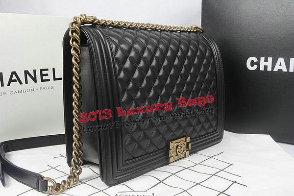 Boy Chanel Flap Shoulder Bag Black Original Sheepskin A67087 Brass Boy Chanel Flap Shoulder Bag Black Original Sheepskin A67087 Brass