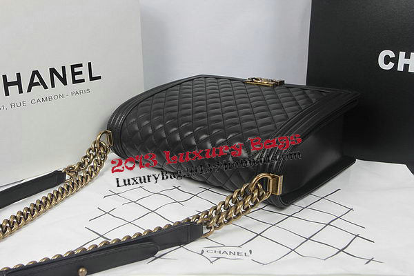 Boy Chanel Flap Shoulder Bag Black Original Sheepskin A67087 Brass Boy Chanel Flap Shoulder Bag Black Original Sheepskin A67087 Brass