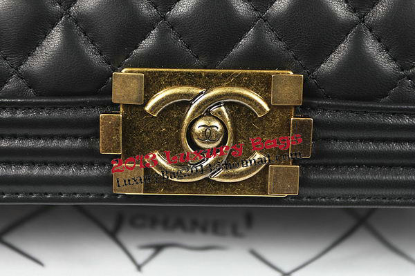 Boy Chanel Flap Shoulder Bag Black Original Sheepskin A67087 Brass Boy Chanel Flap Shoulder Bag Black Original Sheepskin A67087 Brass