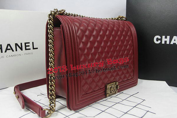 Boy Chanel Flap Shoulder Bag Burgundy Original Sheepskin A67087 Brass Boy Chanel Flap Shoulder Bag Burgundy Original Sheepskin A67087 Brass