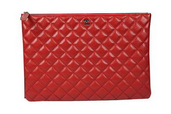 Chanel Clutch Bag Original Cannage Pattern Leather A69254 A69253 Red Chanel Clutch Bag Original Cannage Pattern Leather A69254 A69253 Red