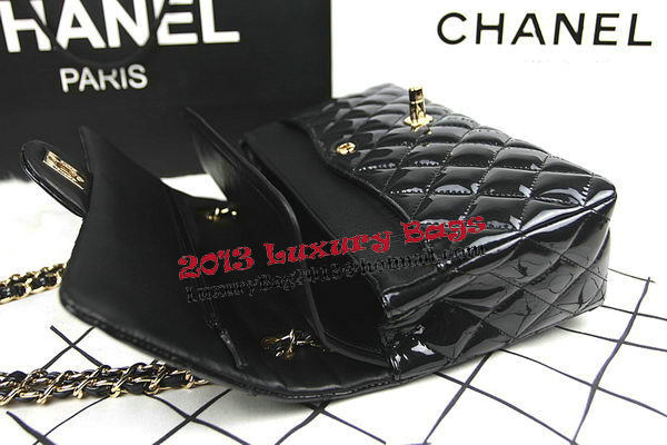 Chanel 2.55 Series Bags Black Original Patent Leather A1112 Gold Chanel 2.55 Series Bags Black Original Patent Leather A1112 Gold