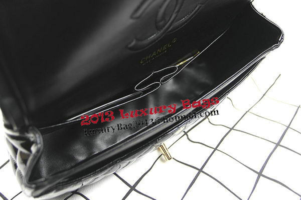 Chanel 2.55 Series Bags Black Original Patent Leather A1112 Gold Chanel 2.55 Series Bags Black Original Patent Leather A1112 Gold