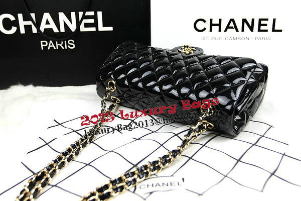 Chanel 2.55 Series Bags Black Original Patent Leather A1112 Gold Chanel 2.55 Series Bags Black Original Patent Leather A1112 Gold