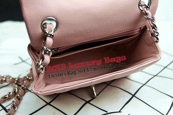 Chanel Classic MINI Flap Bag CF1115 Pink Cannage Pattern Silver Chanel Classic MINI Flap Bag CF1115 Pink Cannage Pattern Silver