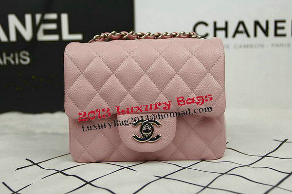 Chanel Classic MINI Flap Bag CF1115 Pink Cannage Pattern Silver Chanel Classic MINI Flap Bag CF1115 Pink Cannage Pattern Silver