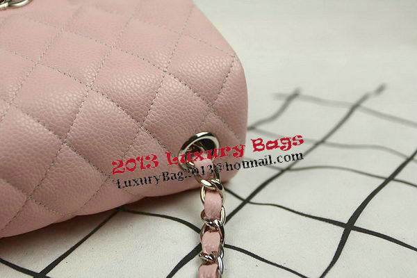 Chanel Classic MINI Flap Bag CF1115 Pink Cannage Pattern Silver Chanel Classic MINI Flap Bag CF1115 Pink Cannage Pattern Silver