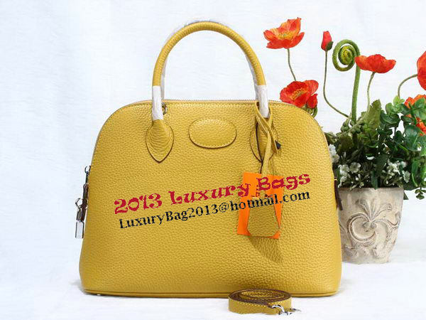 Hermes Bolide 31CM Calfskin Leather Tote Bags H509083 Yellow Hermes Bolide 31CM Calfskin Leather Tote Bags H509083 Yellow