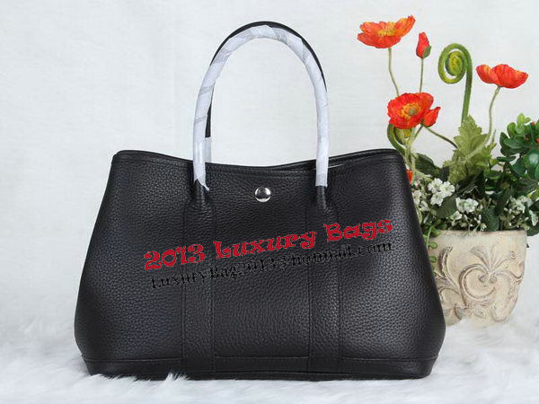 Hermes Garden Party 30cm Tote Bag Grainy Leather Black Hermes Garden Party 30cm Tote Bag Grainy Leather Black