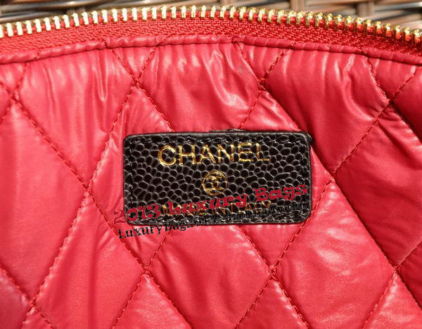 Chanel Clutch Bag Black Cannage Pattern Leather A82044 Gold Chanel Clutch Bag Black Cannage Pattern Leather A82044 Gold