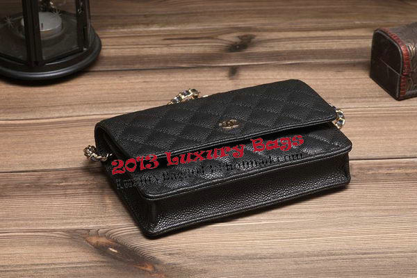 Chanel mini Flap Bag A33814 Black Cannage Pattern Gold Chanel mini Flap Bag A33814 Black Cannage Pattern Gold