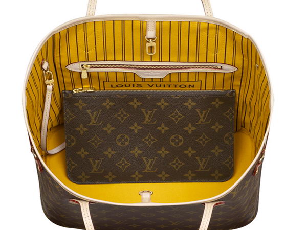 LOUIS VUITTON M40997 MONOGRAM CANVAS NEVERFULL MM MIMOSA LOUIS VUITTON M40997 MONOGRAM CANVAS NEVERFULL MM MIMOSA