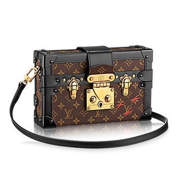 Louis Vuitton M40273 Petite Malle Monogram Canvas Bag Louis Vuitton M40273 Petite Malle Monogram Canvas Bag