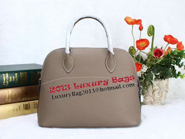 Hermes Bolide 31CM Calfskin Leather Tote Bag H509083 Grey Hermes Bolide 31CM Calfskin Leather Tote Bag H509083 Grey
