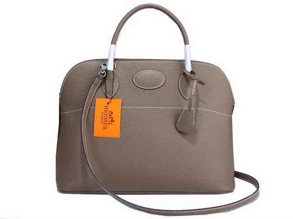 Hermes Bolide 37CM Calfskin Leather Tote Bags H509084 Grey Hermes Bolide 37CM Calfskin Leather Tote Bags H509084 Grey