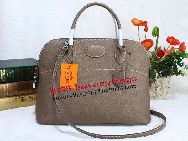 Hermes Bolide 37CM Calfskin Leather Tote Bags H509084 Grey Hermes Bolide 37CM Calfskin Leather Tote Bags H509084 Grey