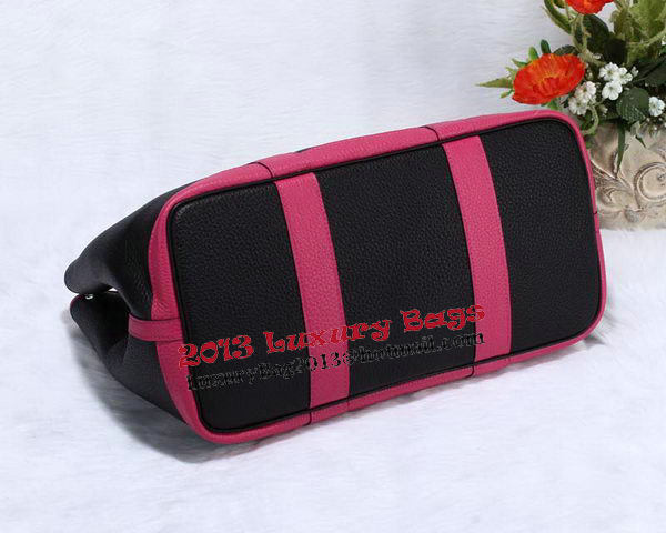Hermes Garden Party 36cm Tote Bag Grainy Leather Black&Rose Hermes Garden Party 36cm Tote Bag Grainy Leather Black&Rose
