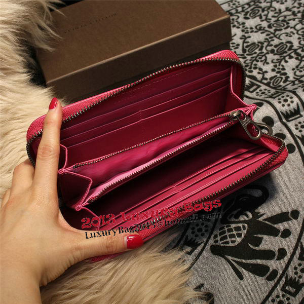 Bottega Veneta Intrecciato Nappa Zip Around Wallets 114073 Rose Bottega Veneta Intrecciato Nappa Zip Around Wallets 114073 Rose