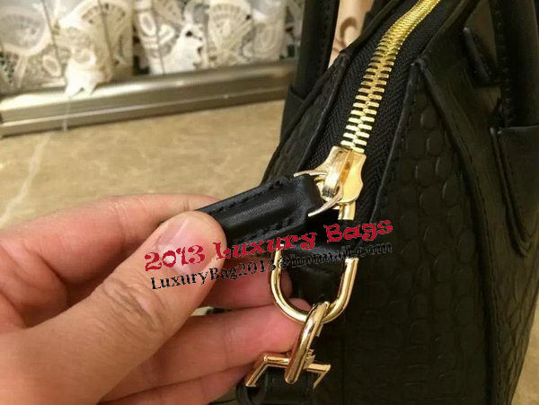 Givenchy Antigona Bag in Croco Leather Black Givenchy Antigona Bag in Croco Leather Black